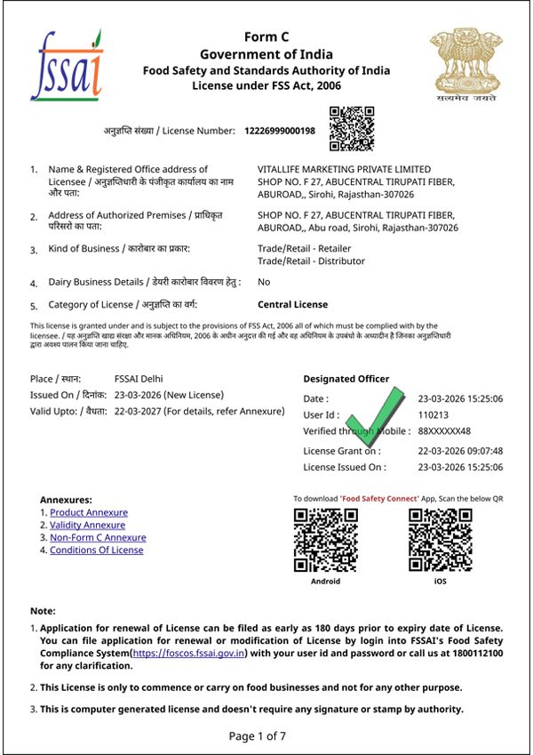 FSSAI Certificate